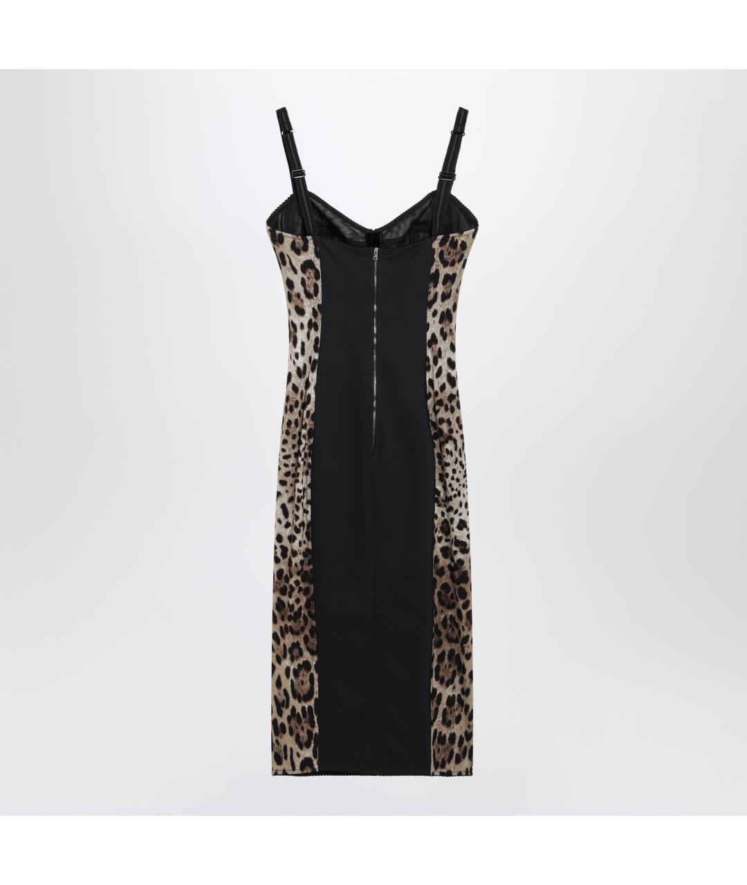 DOLCE&GABBANA Мульти полиамидовое повседневное платье, фото 2