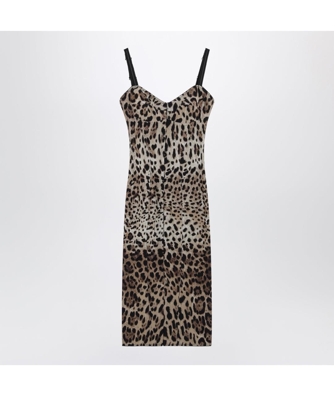 DOLCE&GABBANA Мульти полиамидовое повседневное платье, фото 3