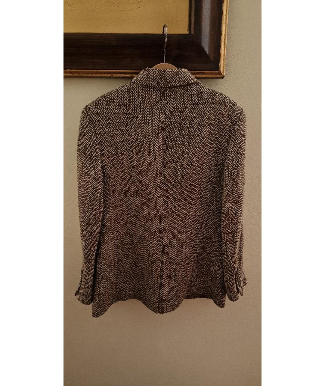 POLO RALPH LAUREN Коричневый шерстяной жакет / жилет, фото 2