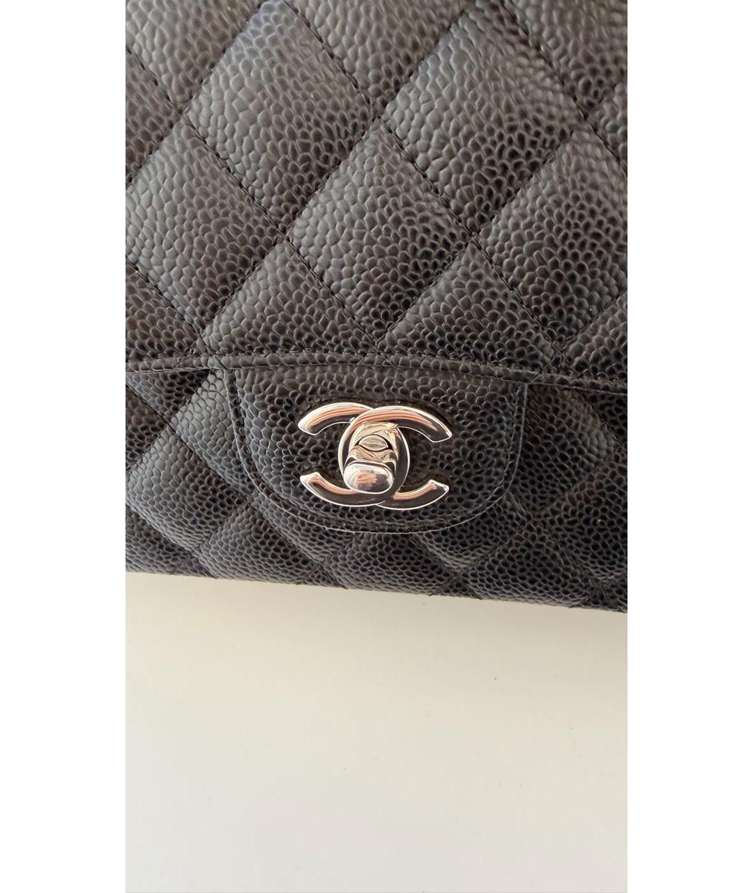 CHANEL Черная кожаная сумка через плечо, фото 6