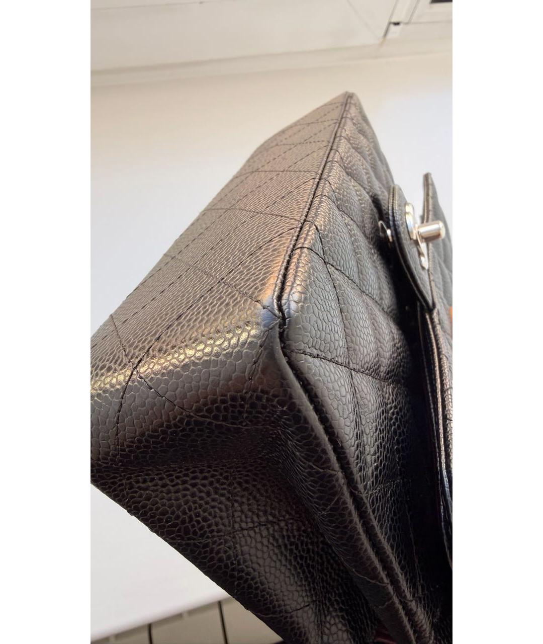 CHANEL Черная кожаная сумка через плечо, фото 3