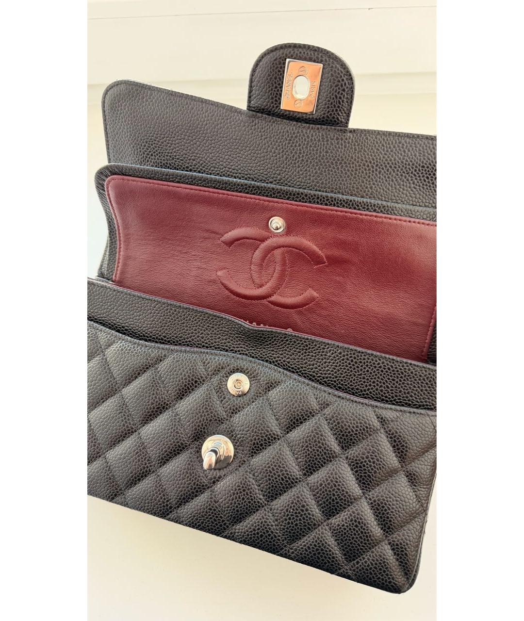 CHANEL Черная кожаная сумка через плечо, фото 7