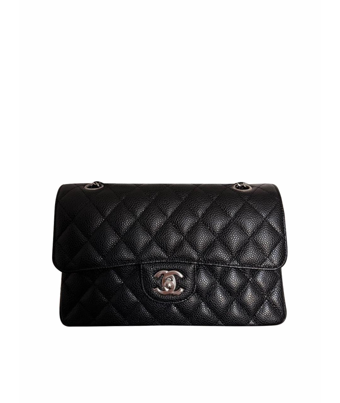 CHANEL Черная кожаная сумка через плечо, фото 1
