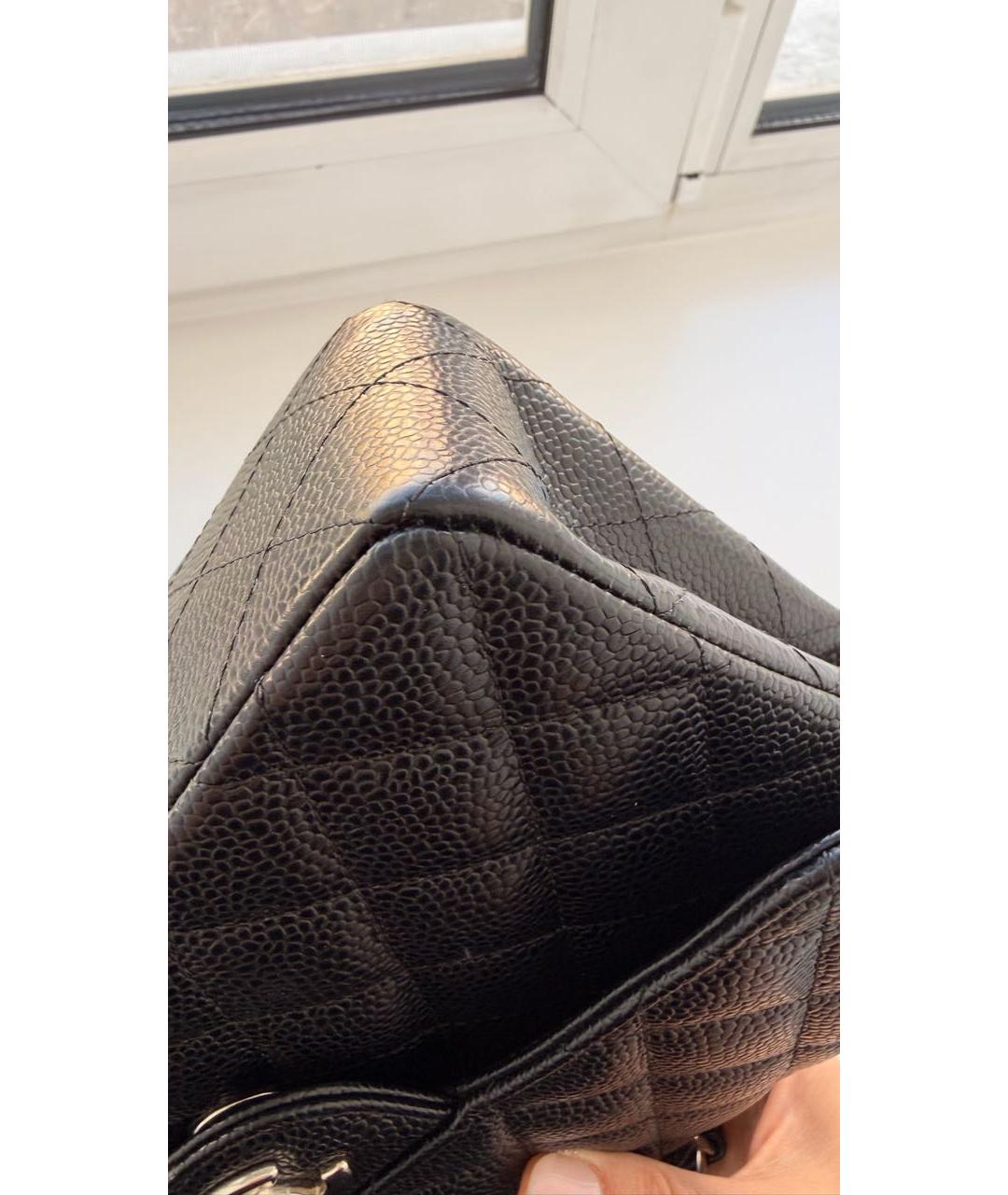 CHANEL Черная кожаная сумка через плечо, фото 5