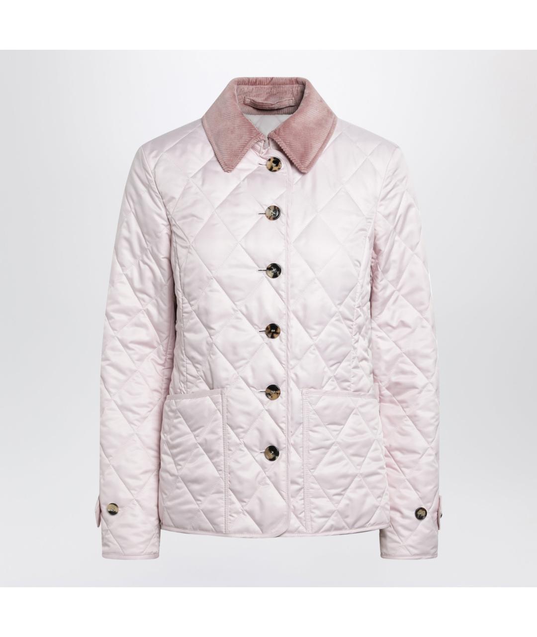 BURBERRY Розовая полиэстеровая куртка, фото 3