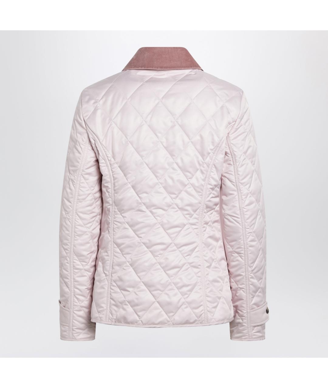 BURBERRY Розовая полиэстеровая куртка, фото 2