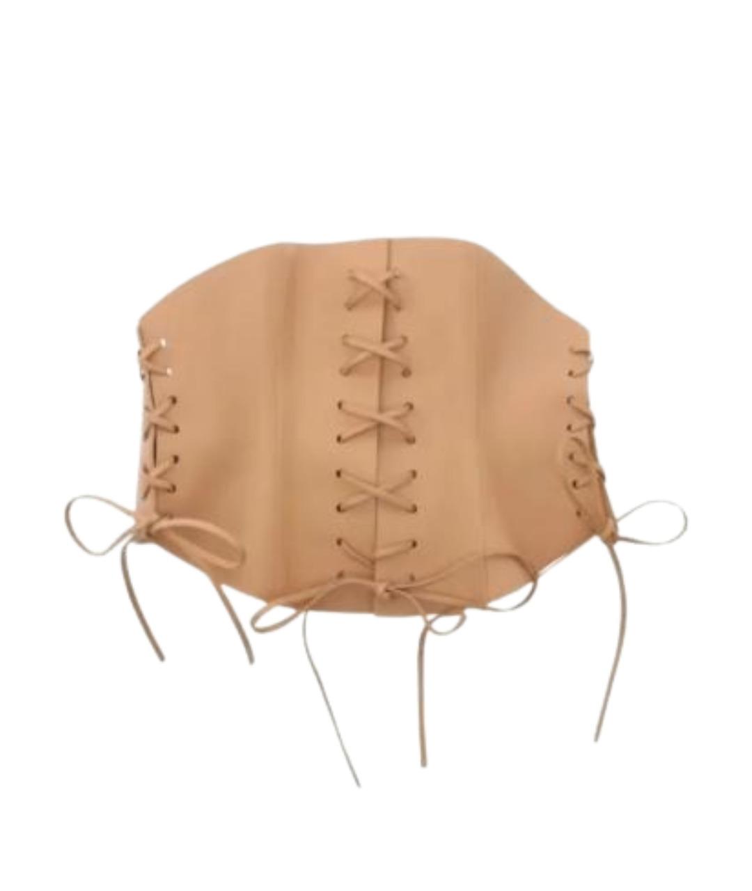 CHRISTIAN DIOR Коричневый кожаный ремень, фото 1