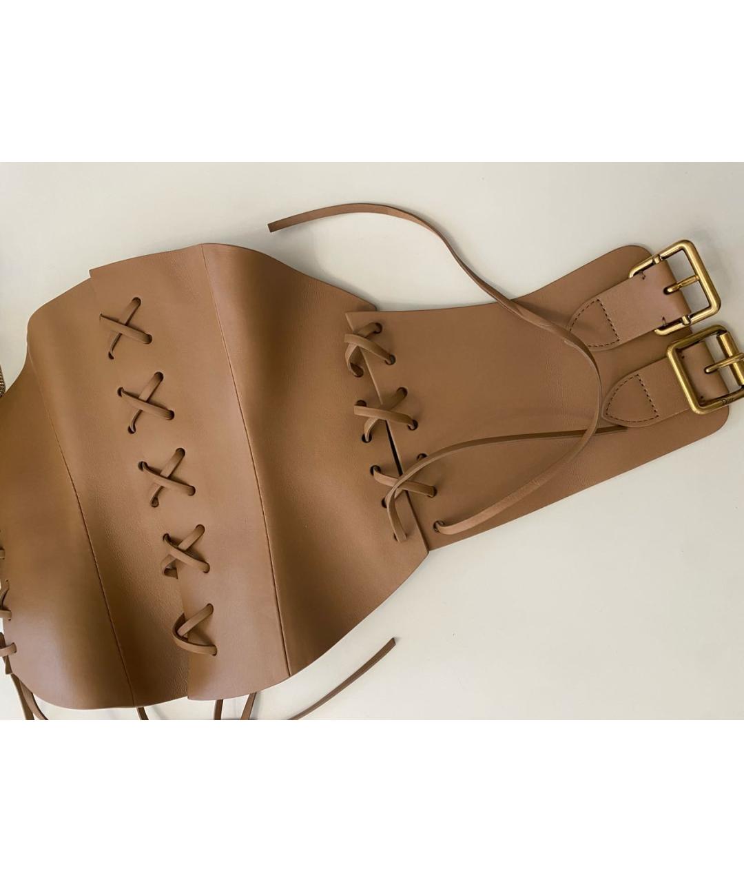 CHRISTIAN DIOR Коричневый кожаный ремень, фото 4