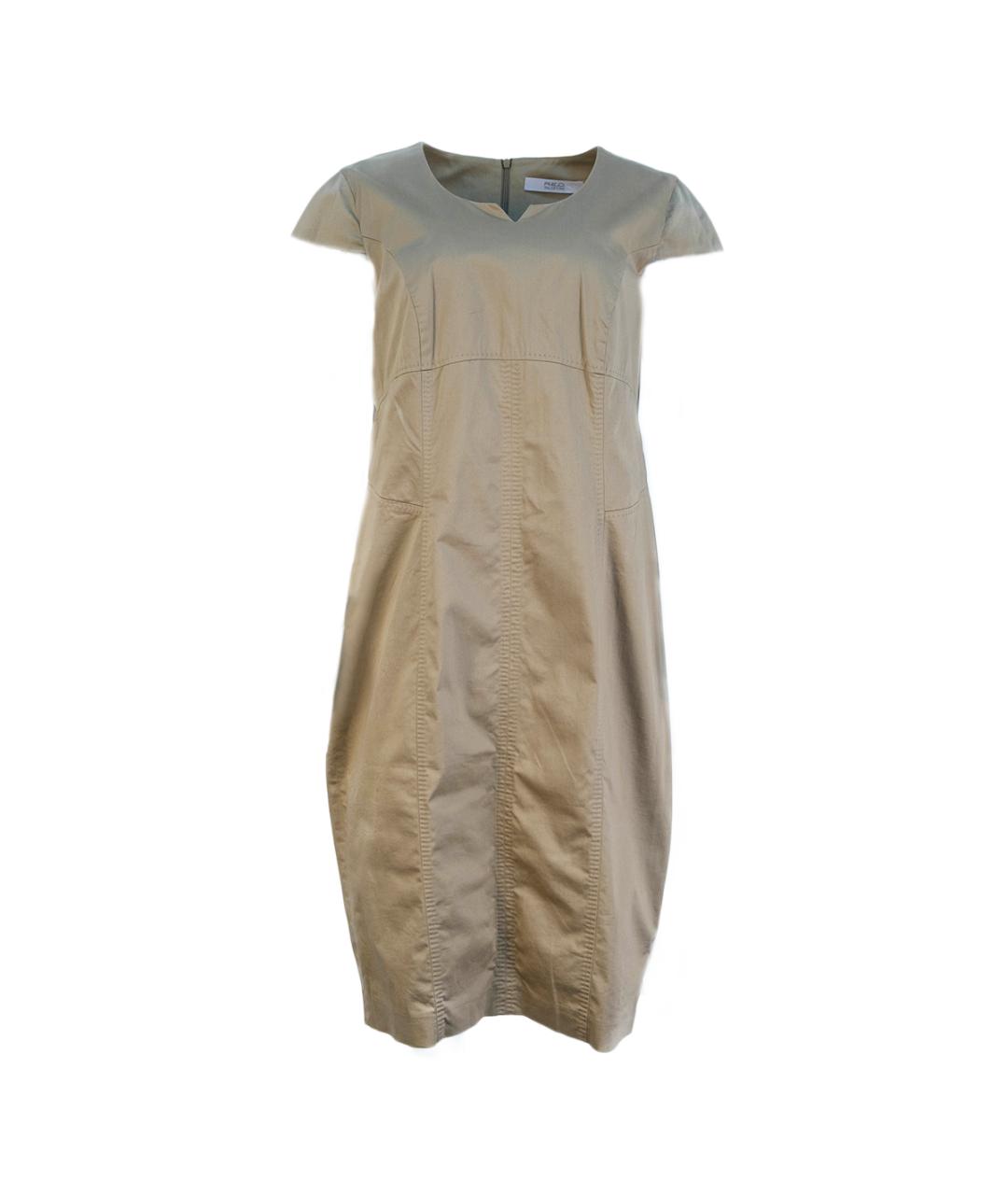 RED VALENTINO Бежевое хлопковое повседневное платье, фото 1