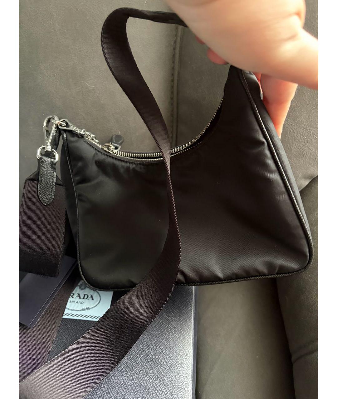 PRADA Черная сумка через плечо, фото 3