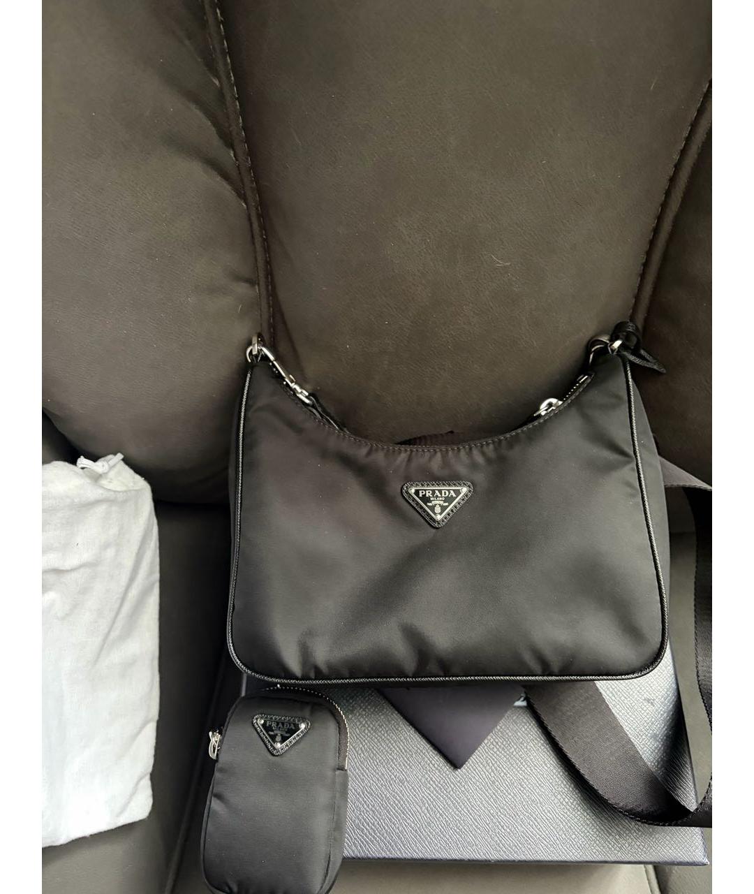 PRADA Черная сумка через плечо, фото 7