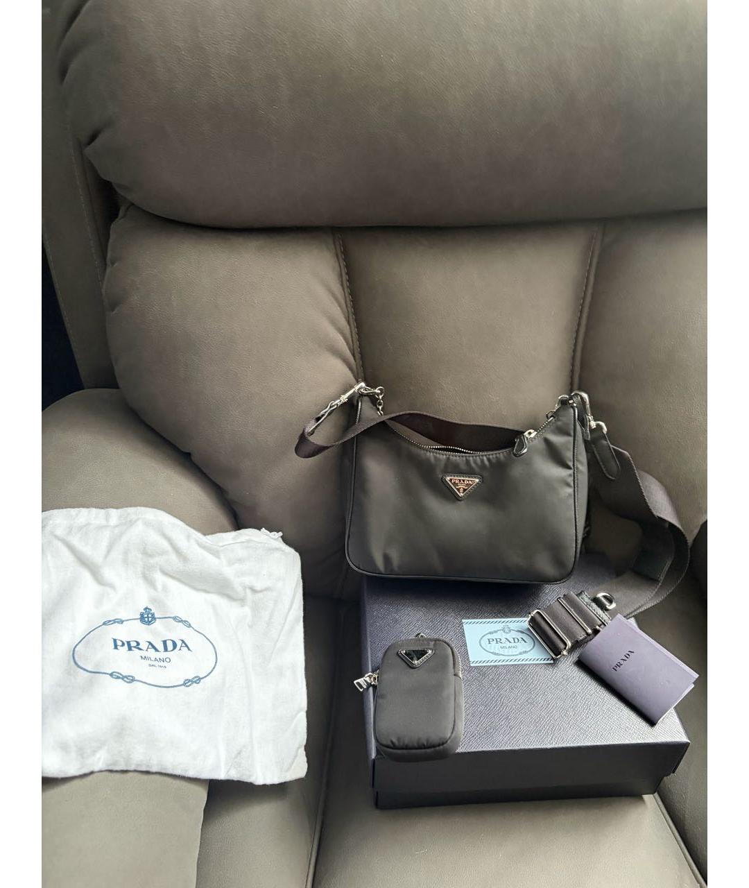 PRADA Черная сумка через плечо, фото 4