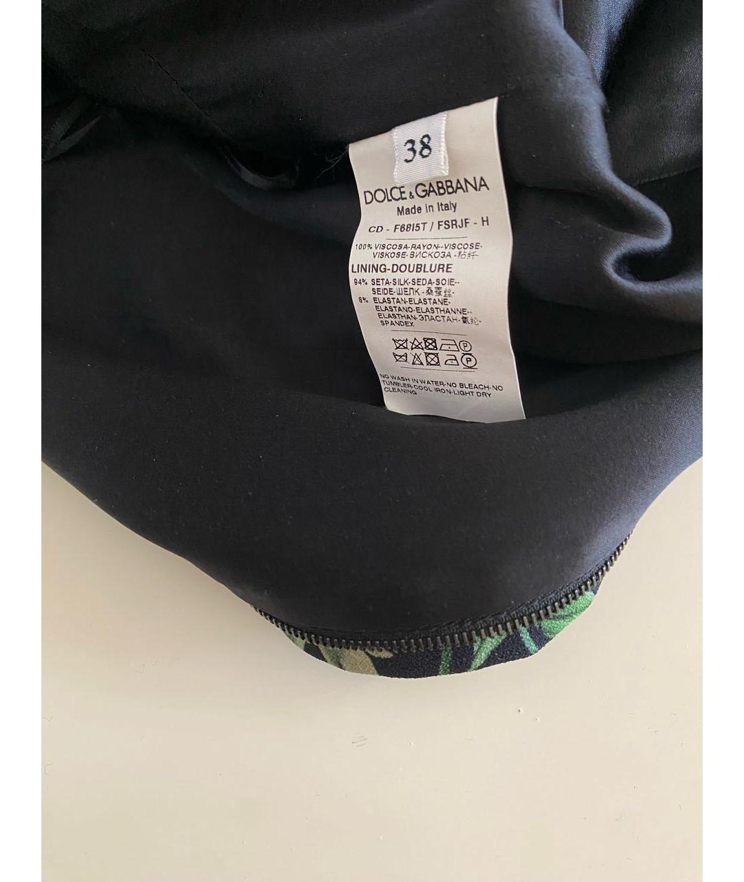 DOLCE&GABBANA Мульти вискозное повседневное платье, фото 7