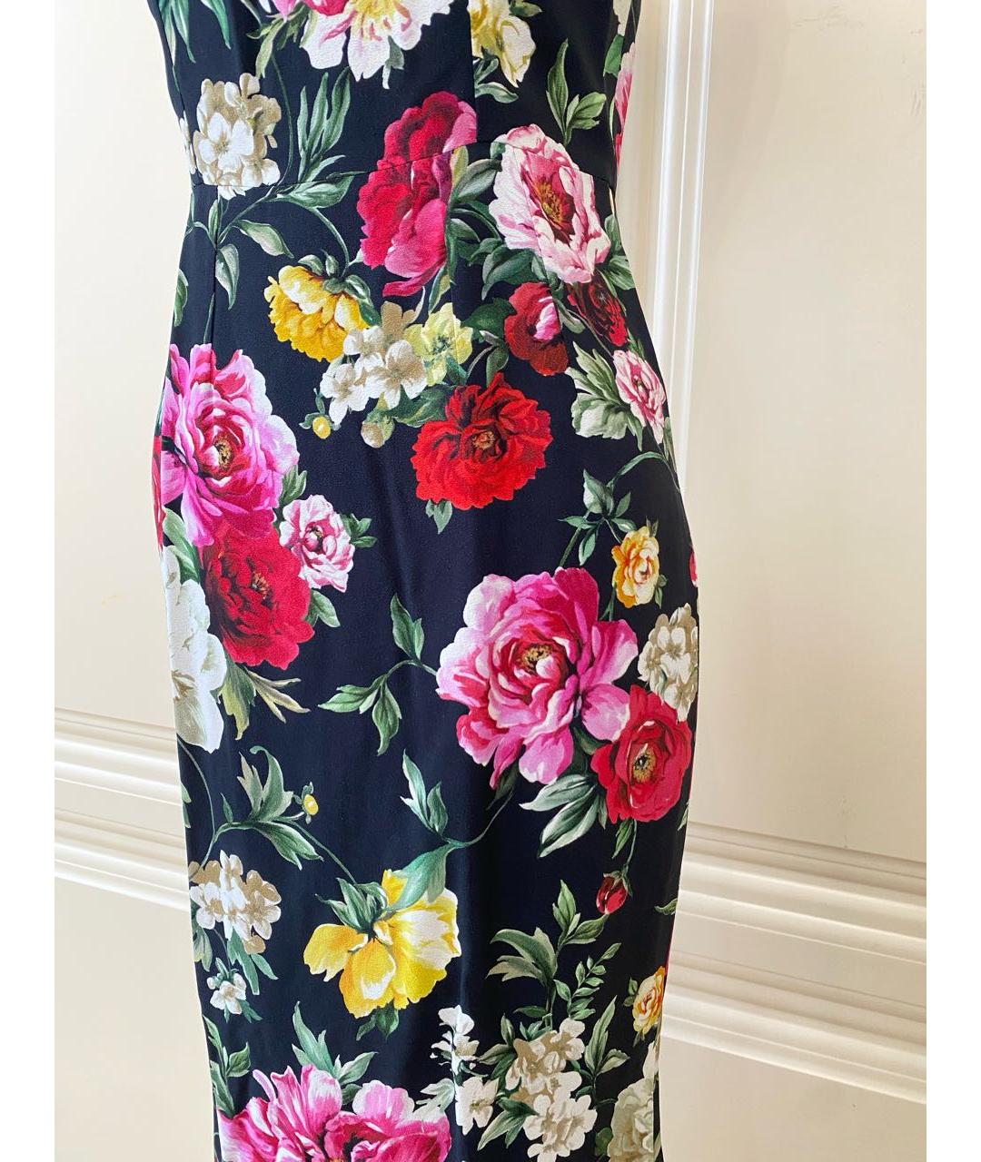 DOLCE&GABBANA Мульти вискозное повседневное платье, фото 3