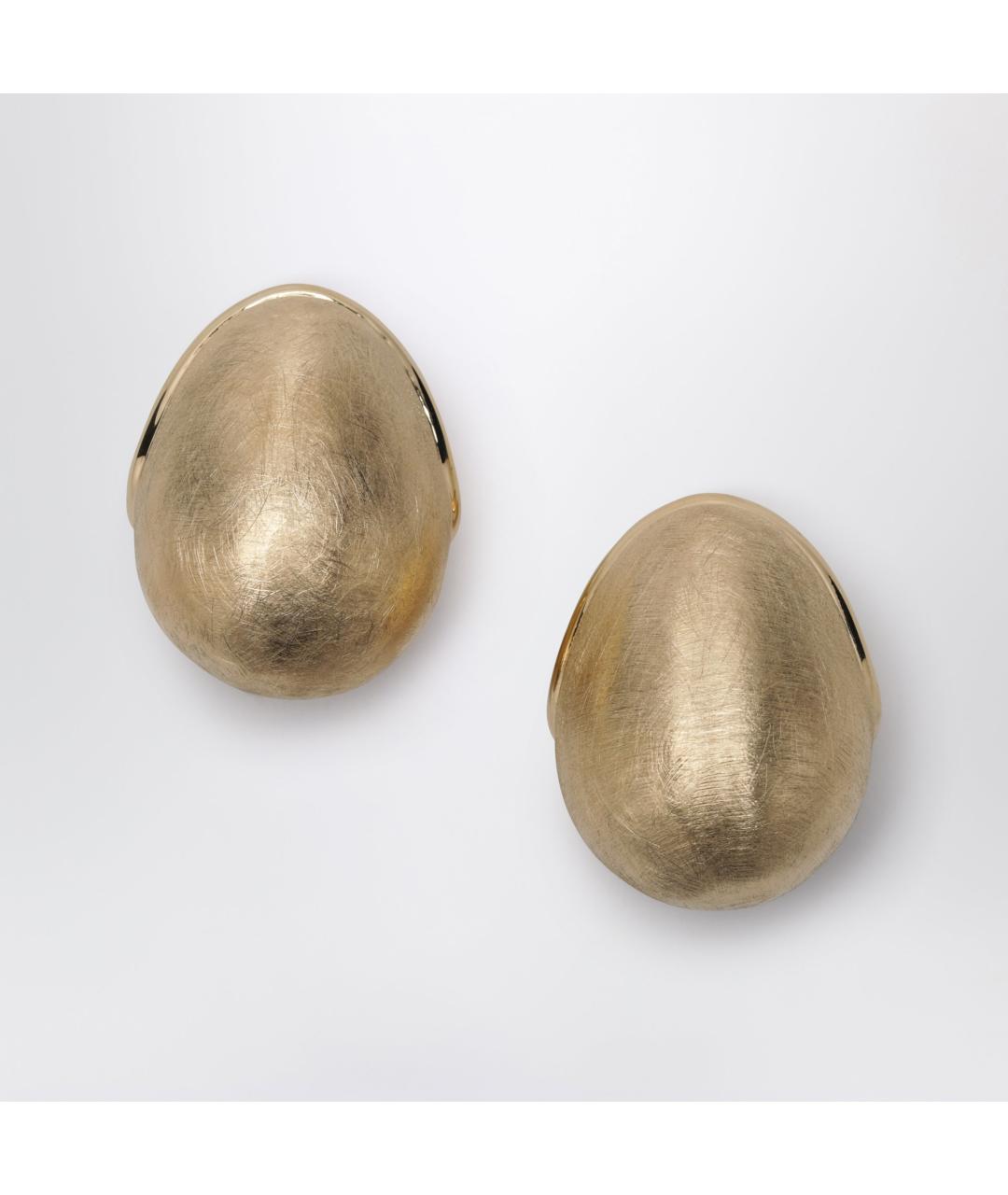 JACQUEMUS Золотые металлические серьги, фото 3