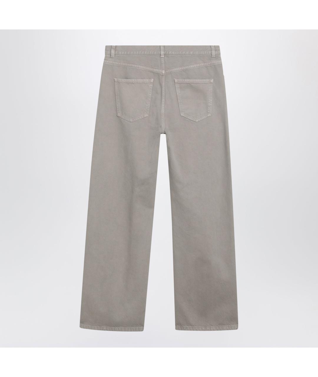 THE ROW Серые хлопковые прямые джинсы, фото 3