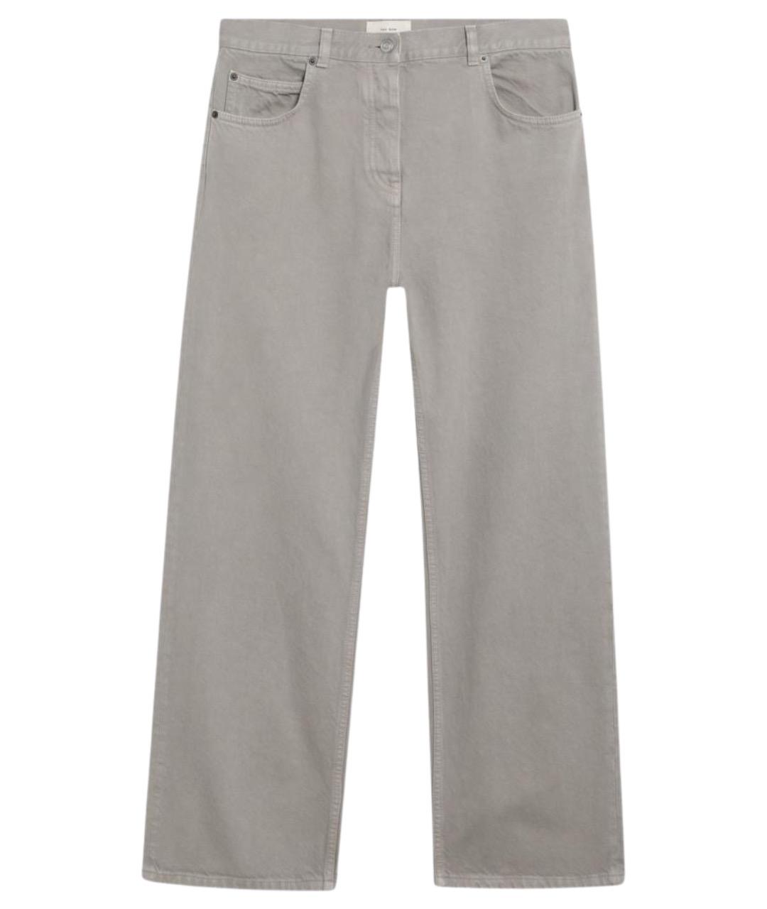 THE ROW Серые хлопковые прямые джинсы, фото 1