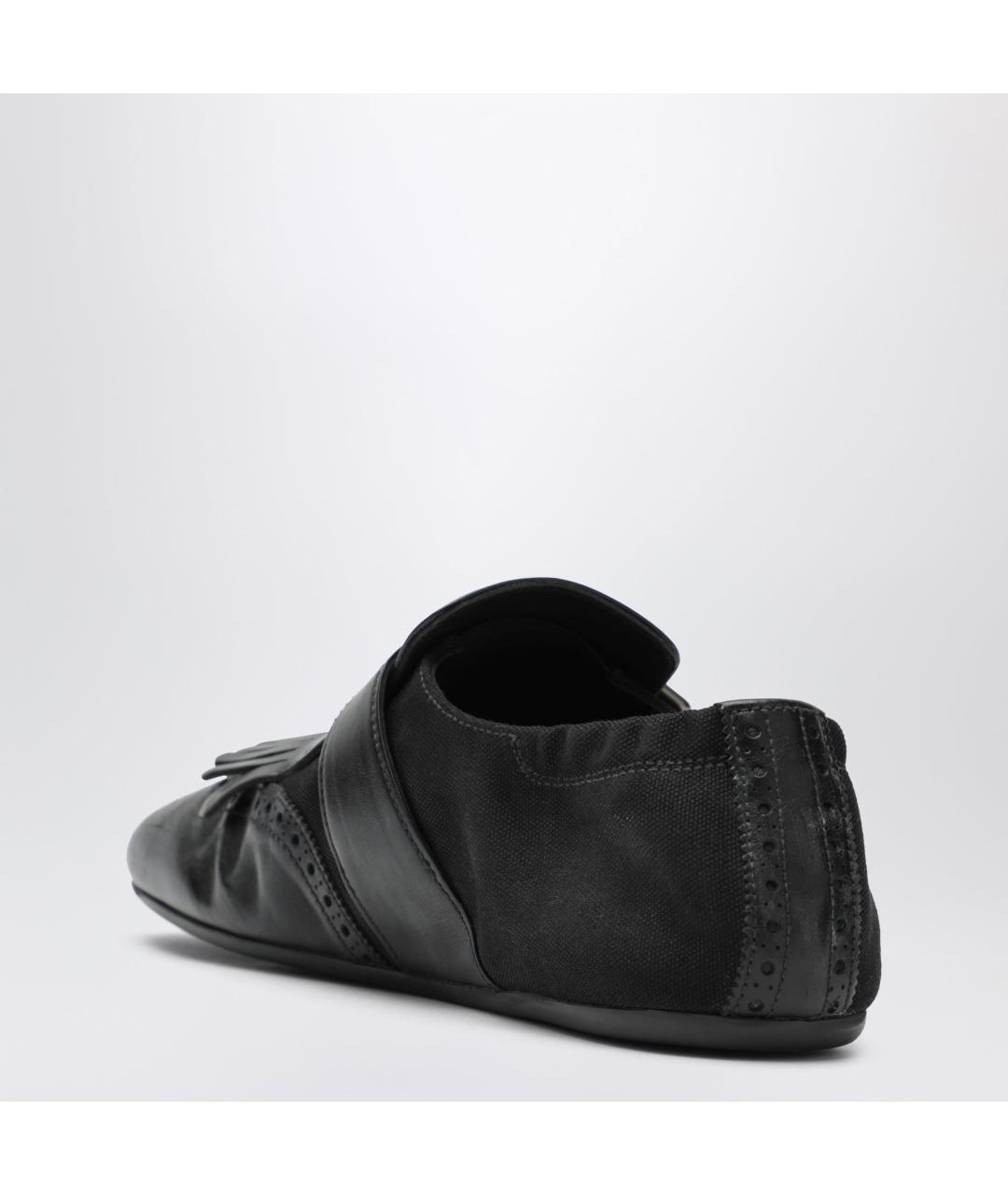 PRADA Черные кожаные лоферы, фото 2