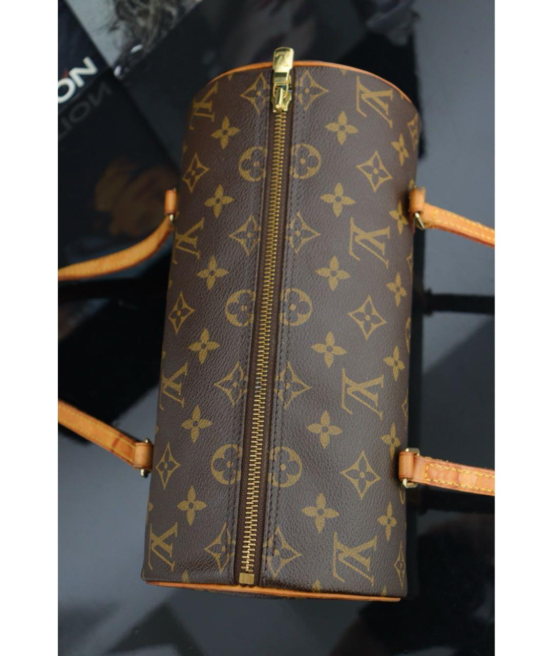 LOUIS VUITTON Коричневая сумка с короткими ручками, фото 7