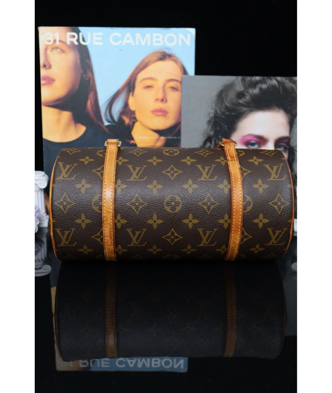 LOUIS VUITTON Коричневая сумка с короткими ручками, фото 6