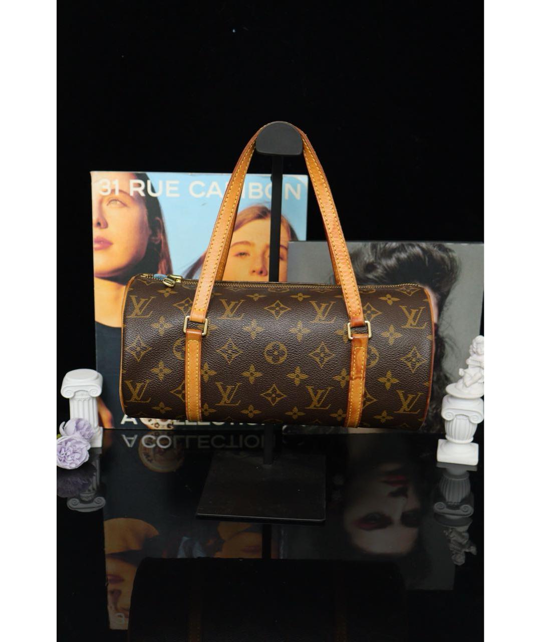 LOUIS VUITTON Коричневая сумка с короткими ручками, фото 3