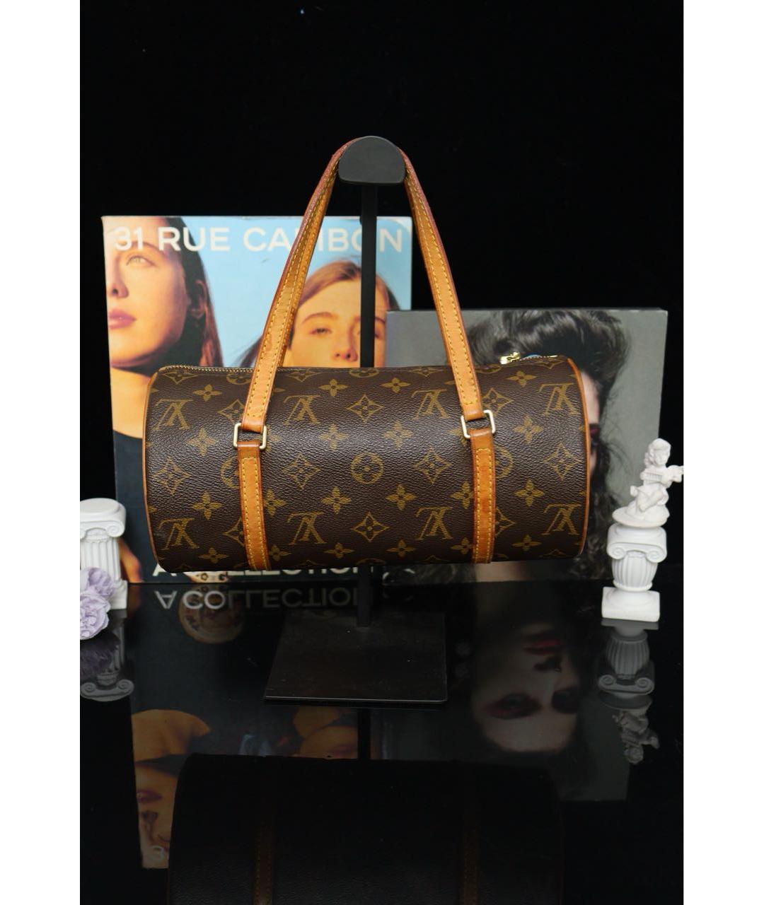 LOUIS VUITTON Коричневая сумка с короткими ручками, фото 2