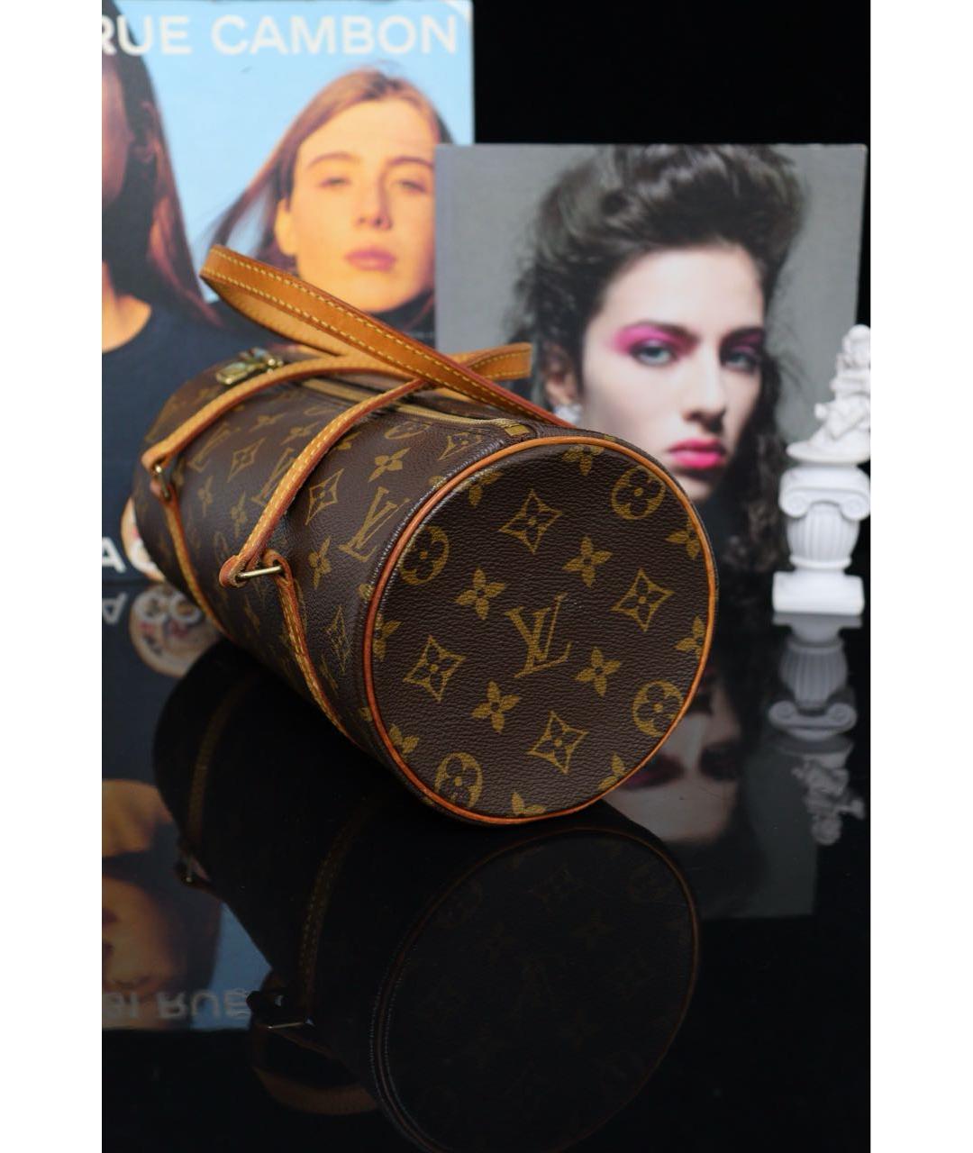 LOUIS VUITTON Коричневая сумка с короткими ручками, фото 5