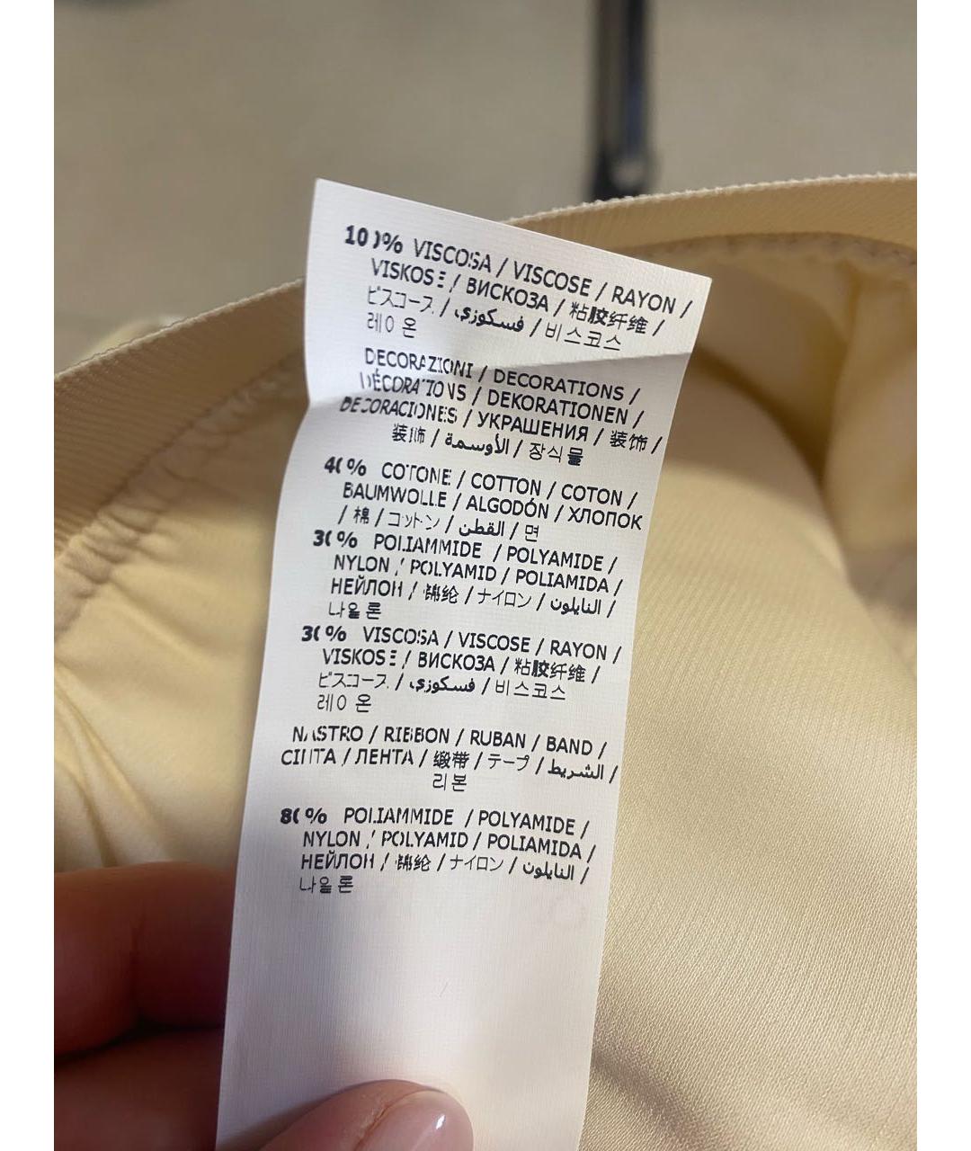 ERMANNO SCERVINO Бежевые вискозные кюлоты, фото 6