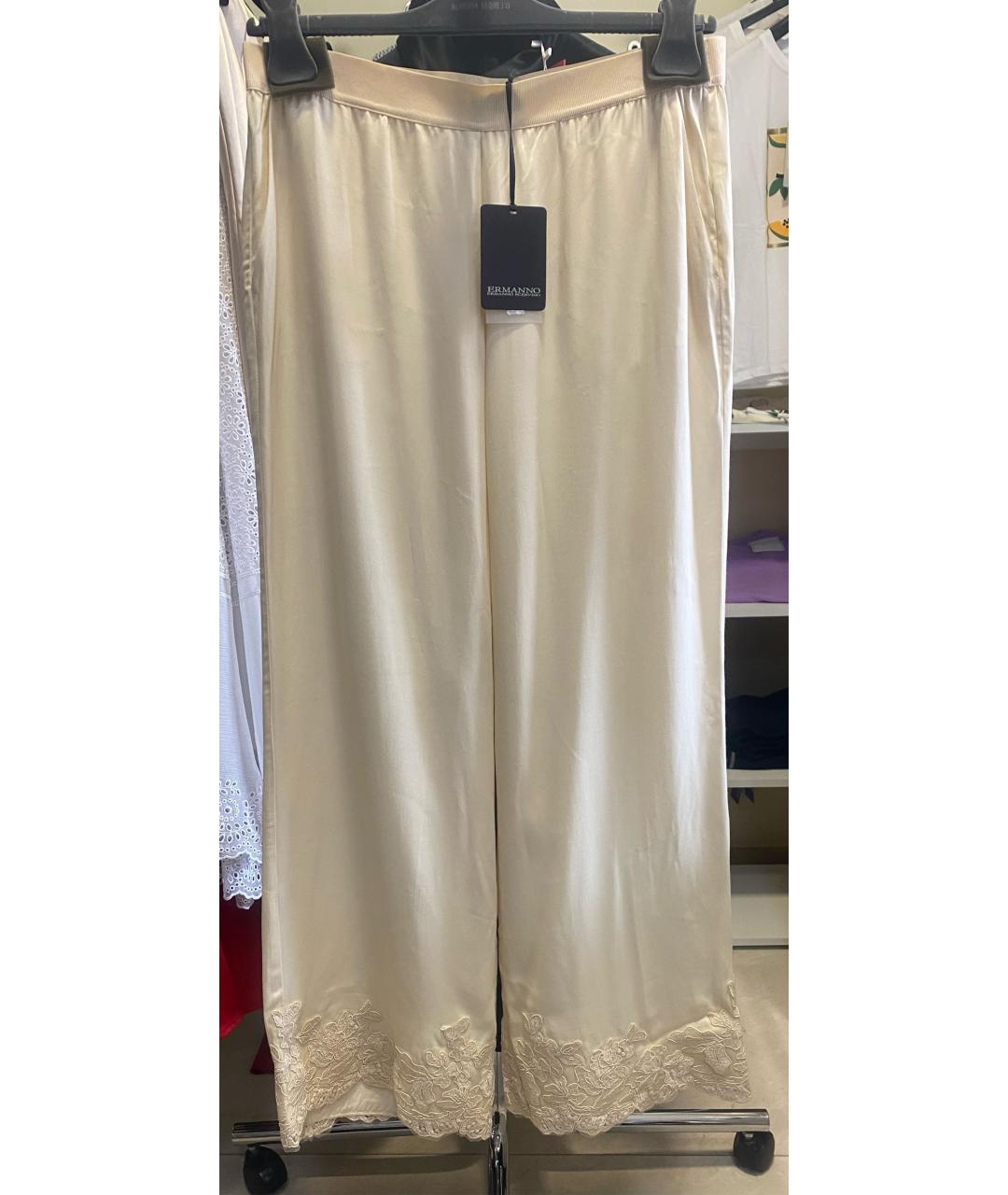 ERMANNO SCERVINO Бежевые вискозные кюлоты, фото 7