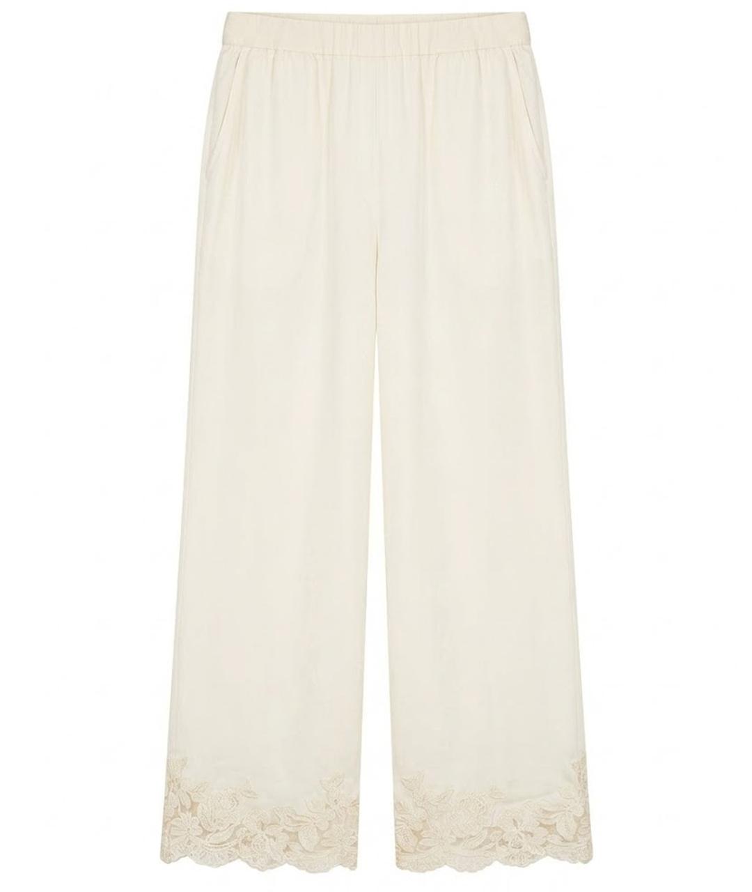 ERMANNO SCERVINO Бежевые вискозные кюлоты, фото 1