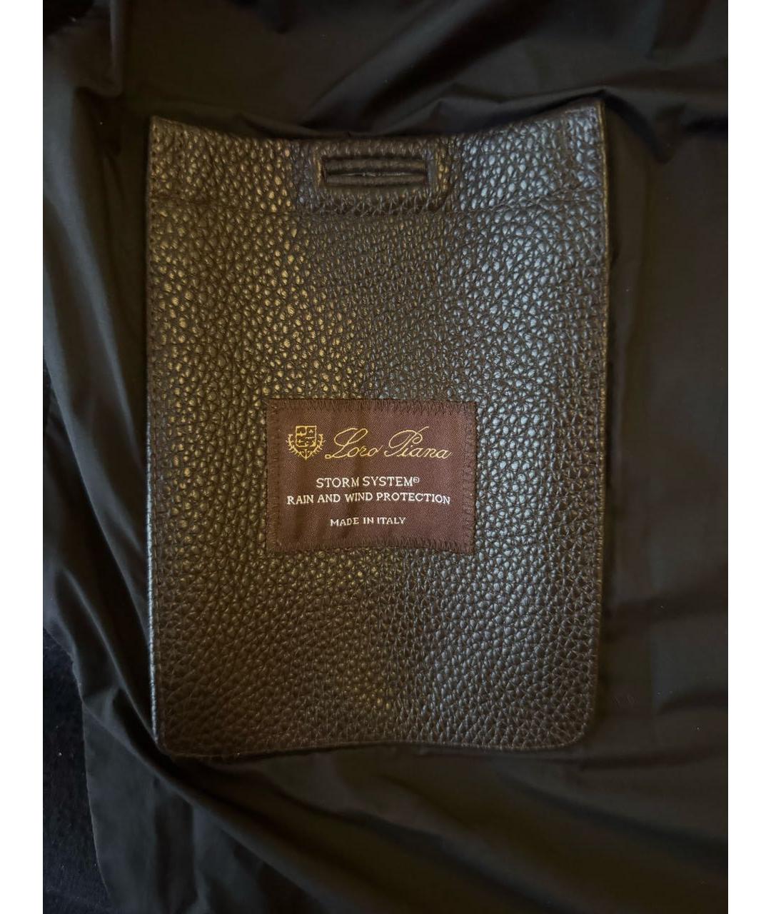 LORO PIANA Черный кашемировый пуховик, фото 2