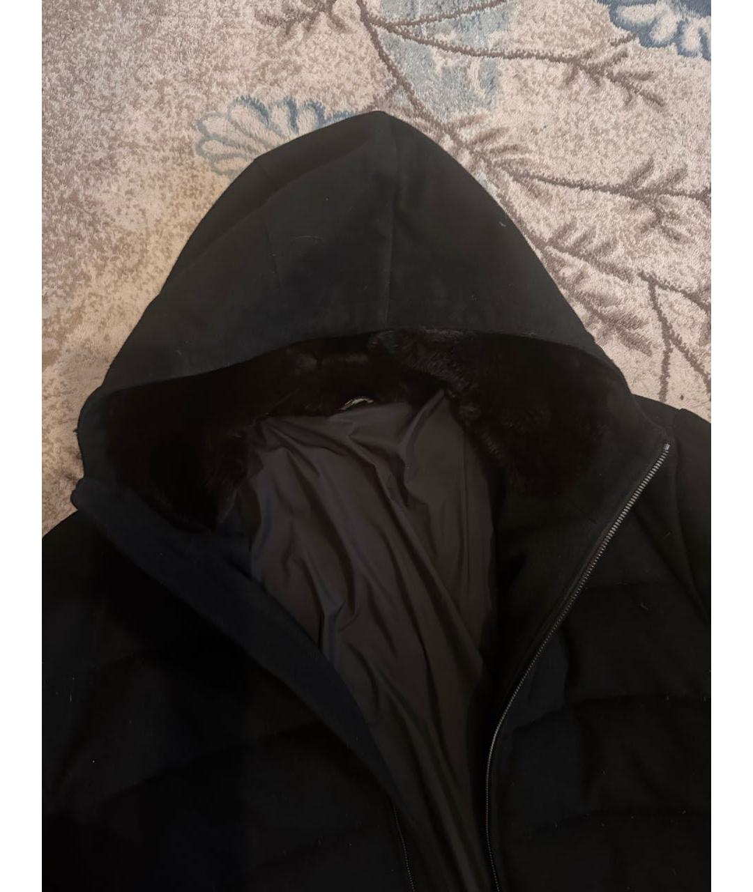 LORO PIANA Черный кашемировый пуховик, фото 4