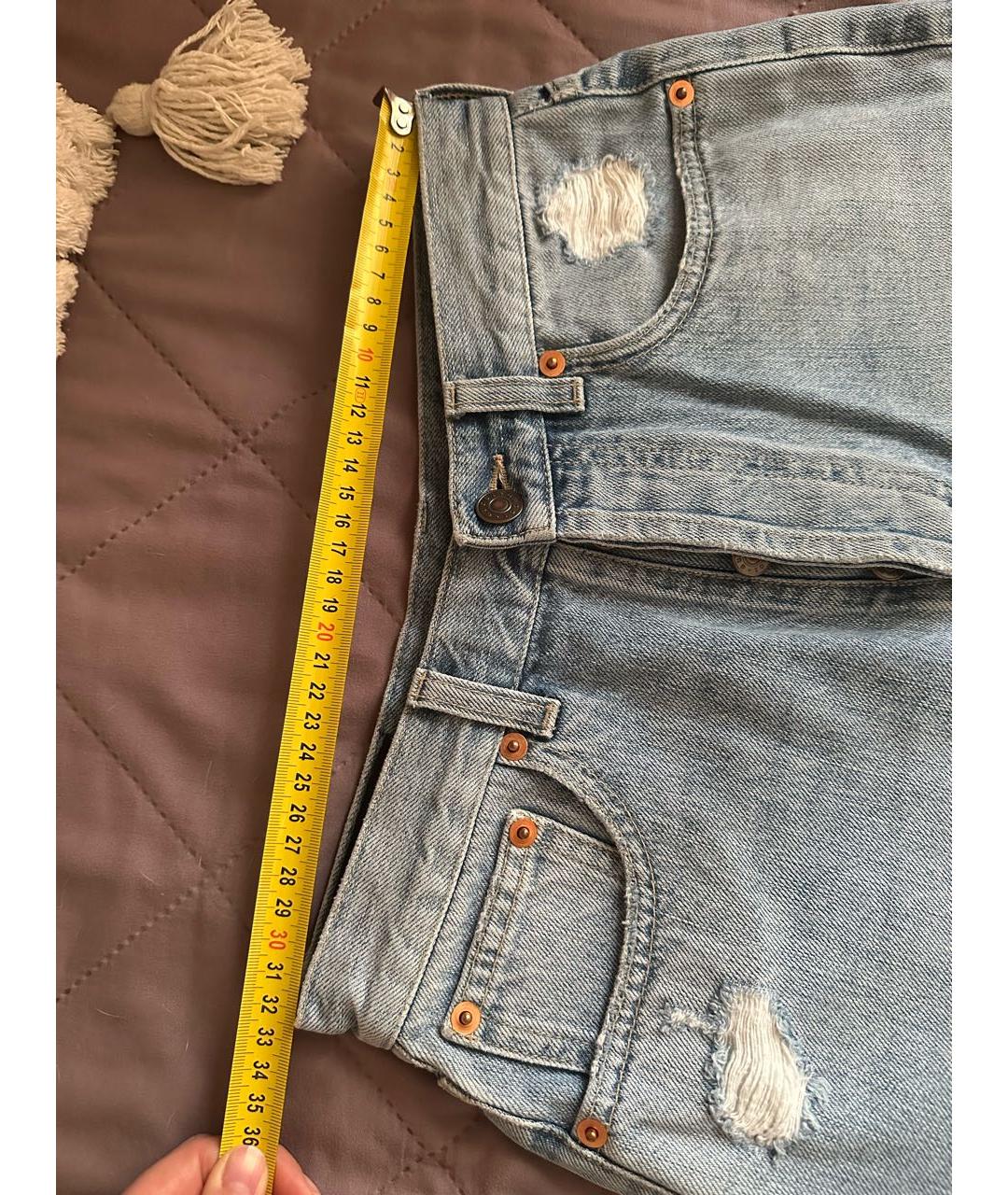 GUCCI Голубые деним шорты, фото 6