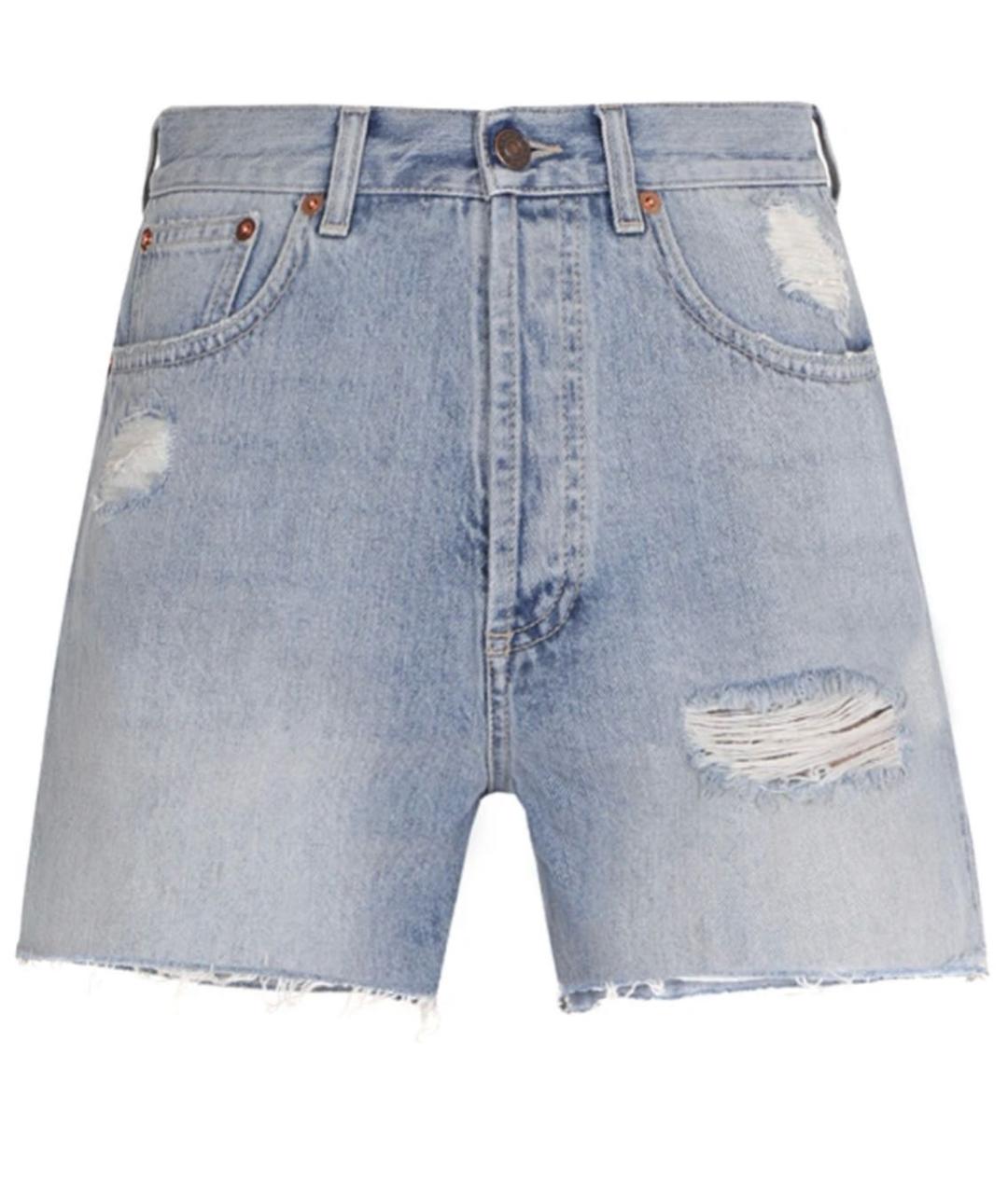 GUCCI Голубые деним шорты, фото 9