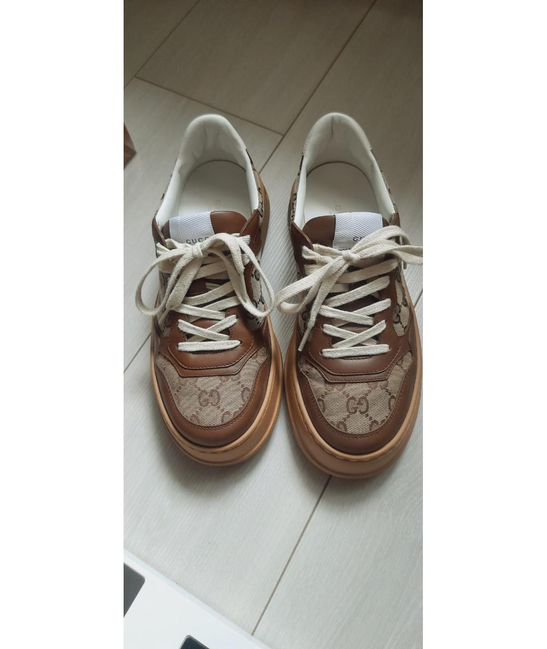 GUCCI Коричневые кроссовки, фото 2