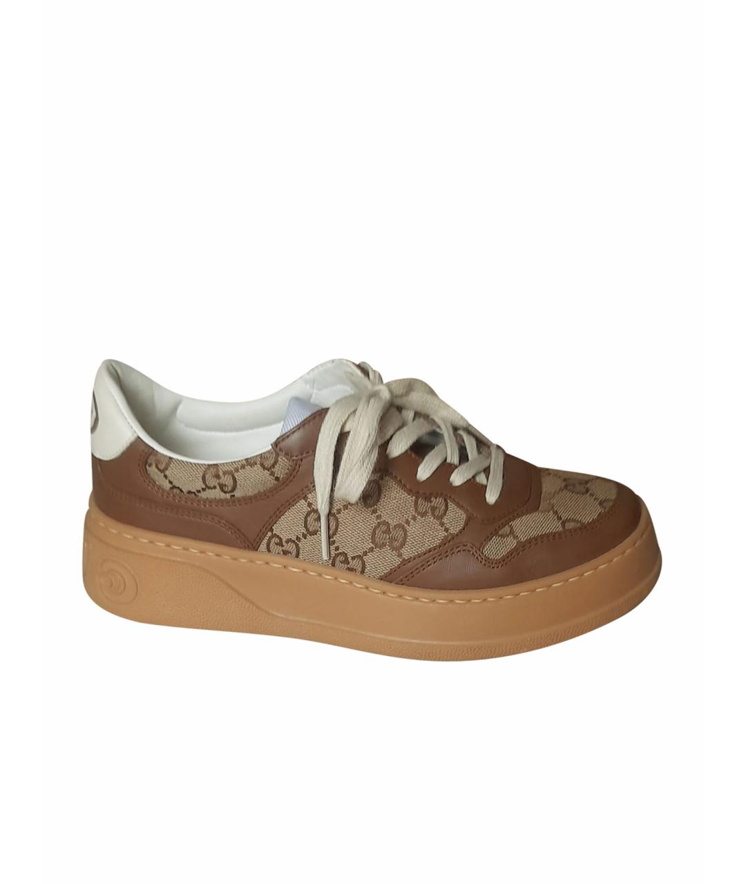 GUCCI Коричневые кроссовки, фото 1