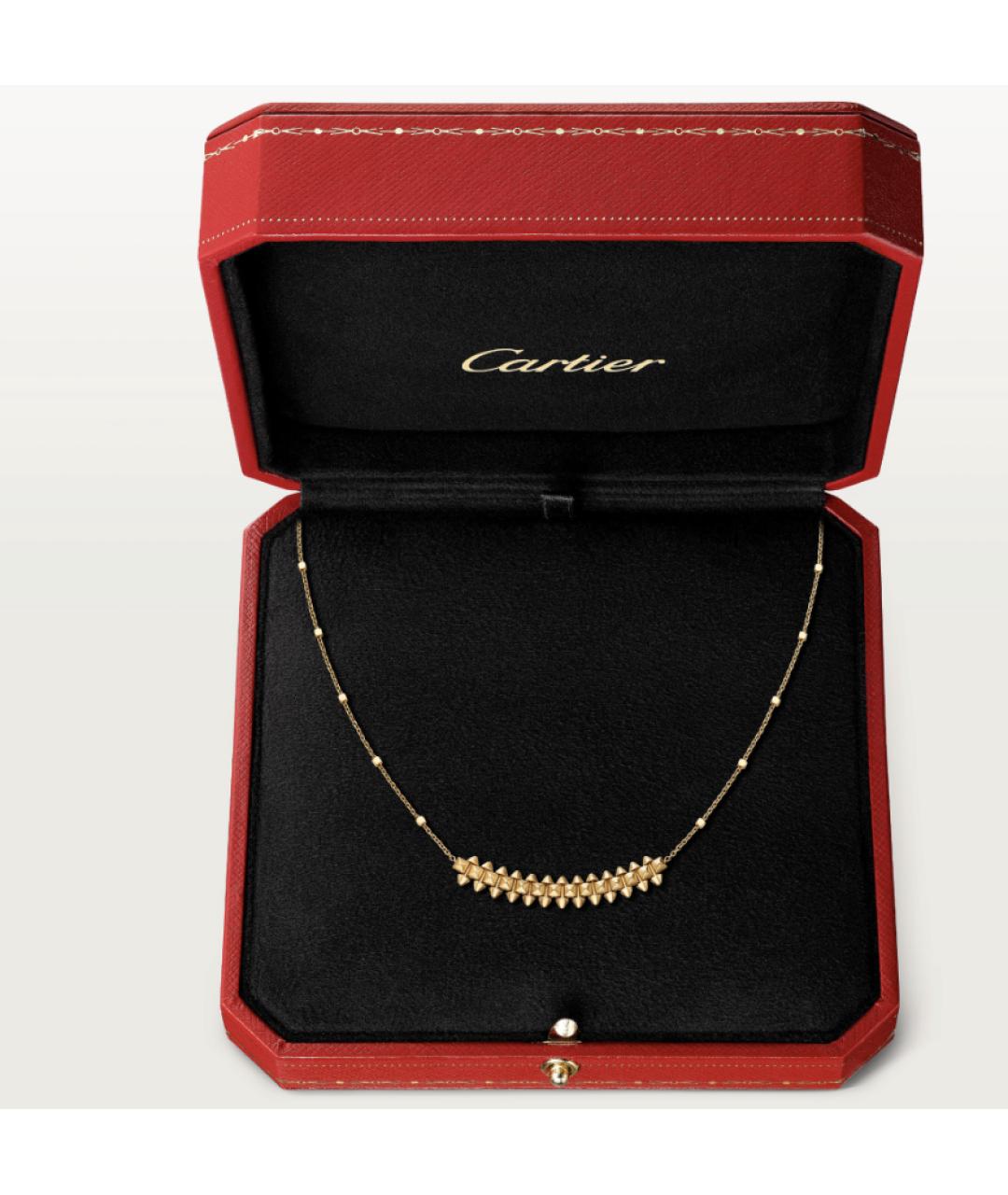 CARTIER Золотое колье из желтого золота, фото 2