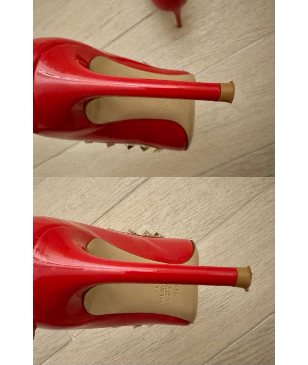 VALENTINO Красные туфли из лакированной кожи, фото 4