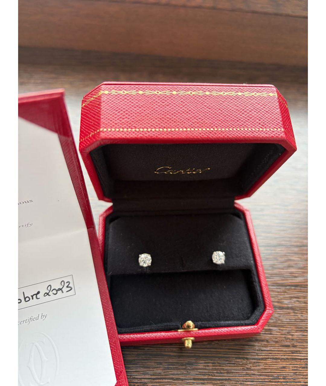 CARTIER Серебряные серьги из белого золота, фото 6