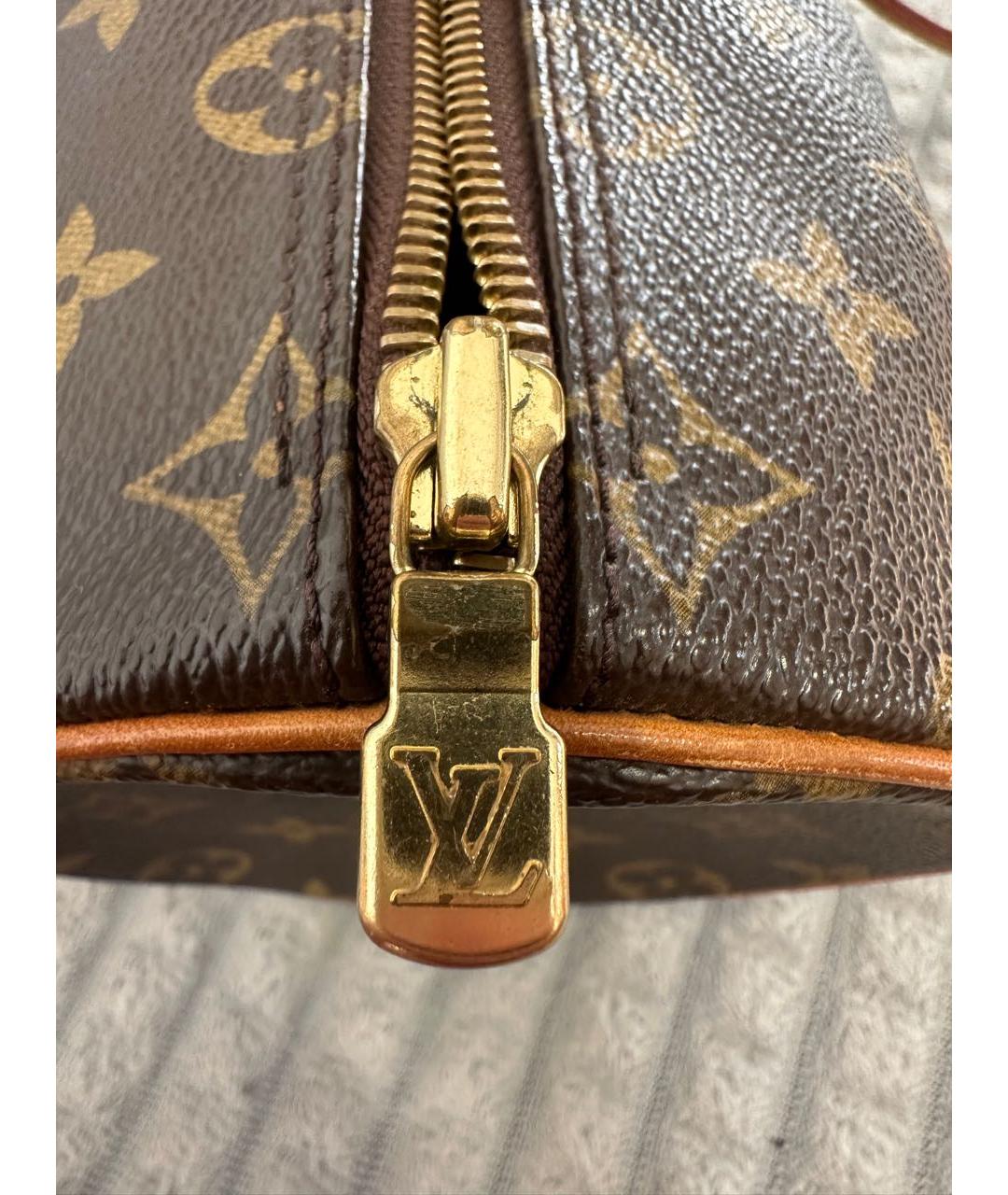 LOUIS VUITTON Коричневая сумка с короткими ручками, фото 5