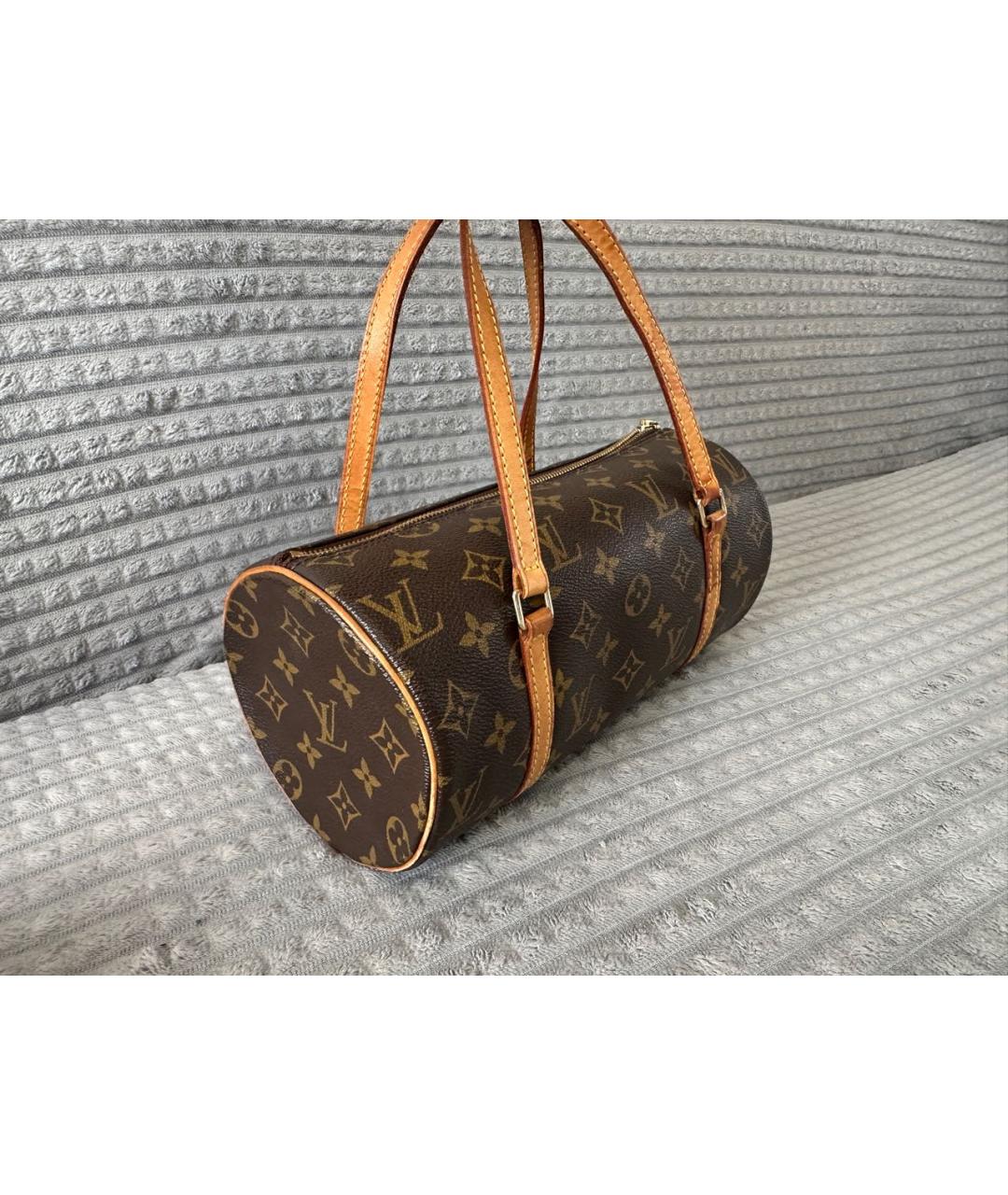 LOUIS VUITTON Коричневая сумка с короткими ручками, фото 3