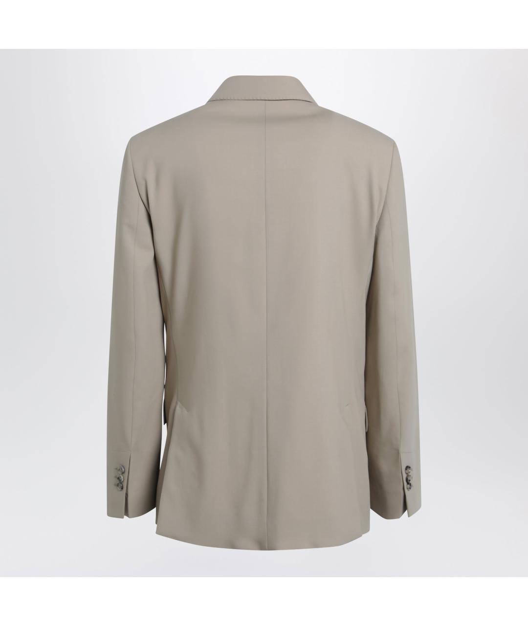 Ami Paris Бежевый шерстяной пиджак, фото 3