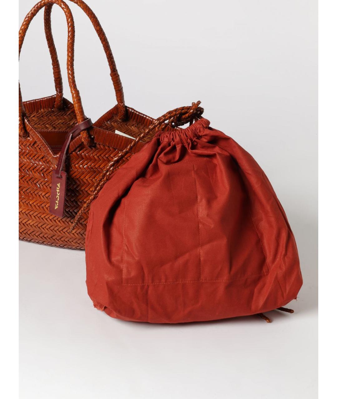 VIPERA Коричневая пелетеная сумка тоут, фото 3