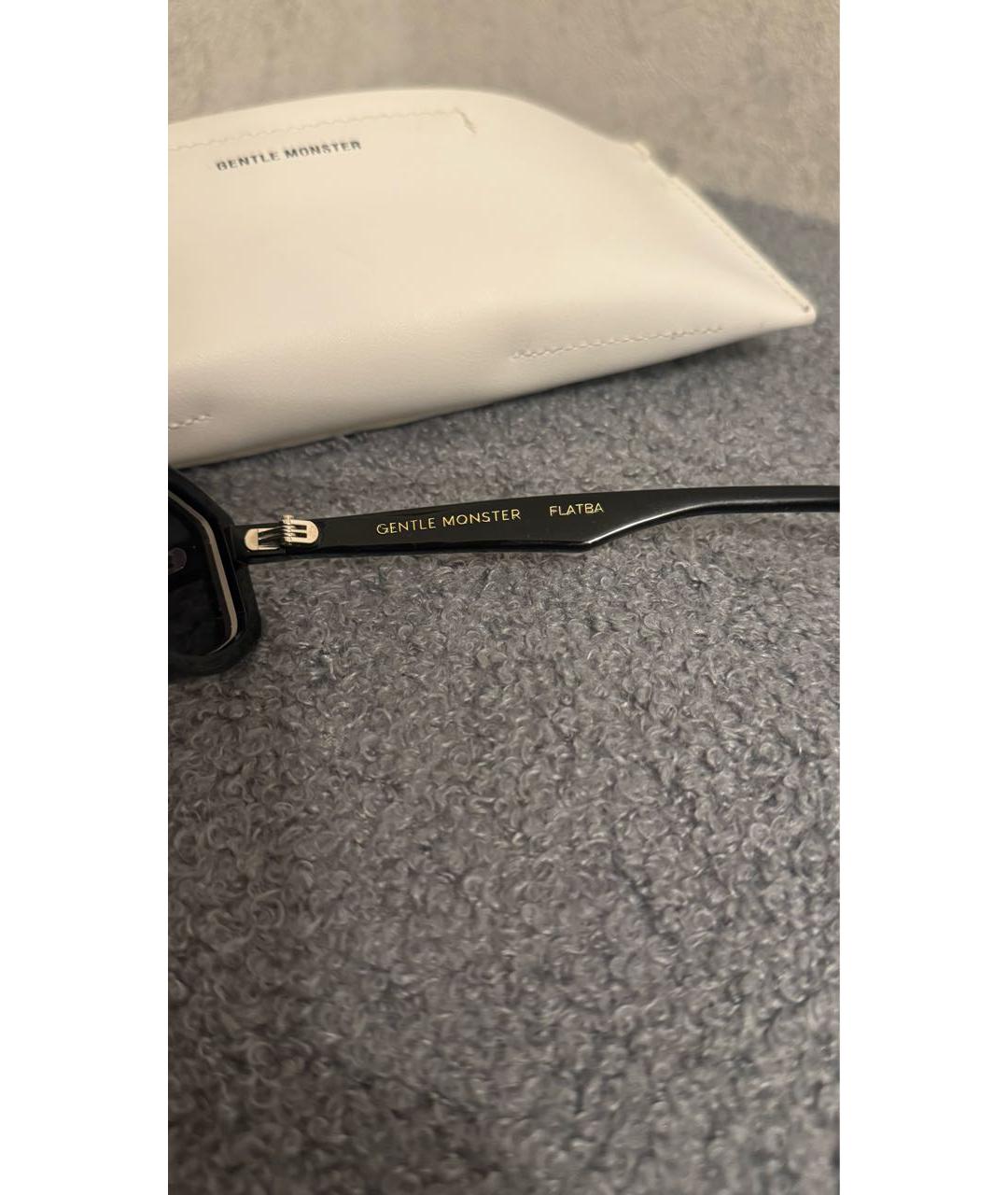 GENTLE MONSTER Черные пластиковые солнцезащитные очки, фото 3