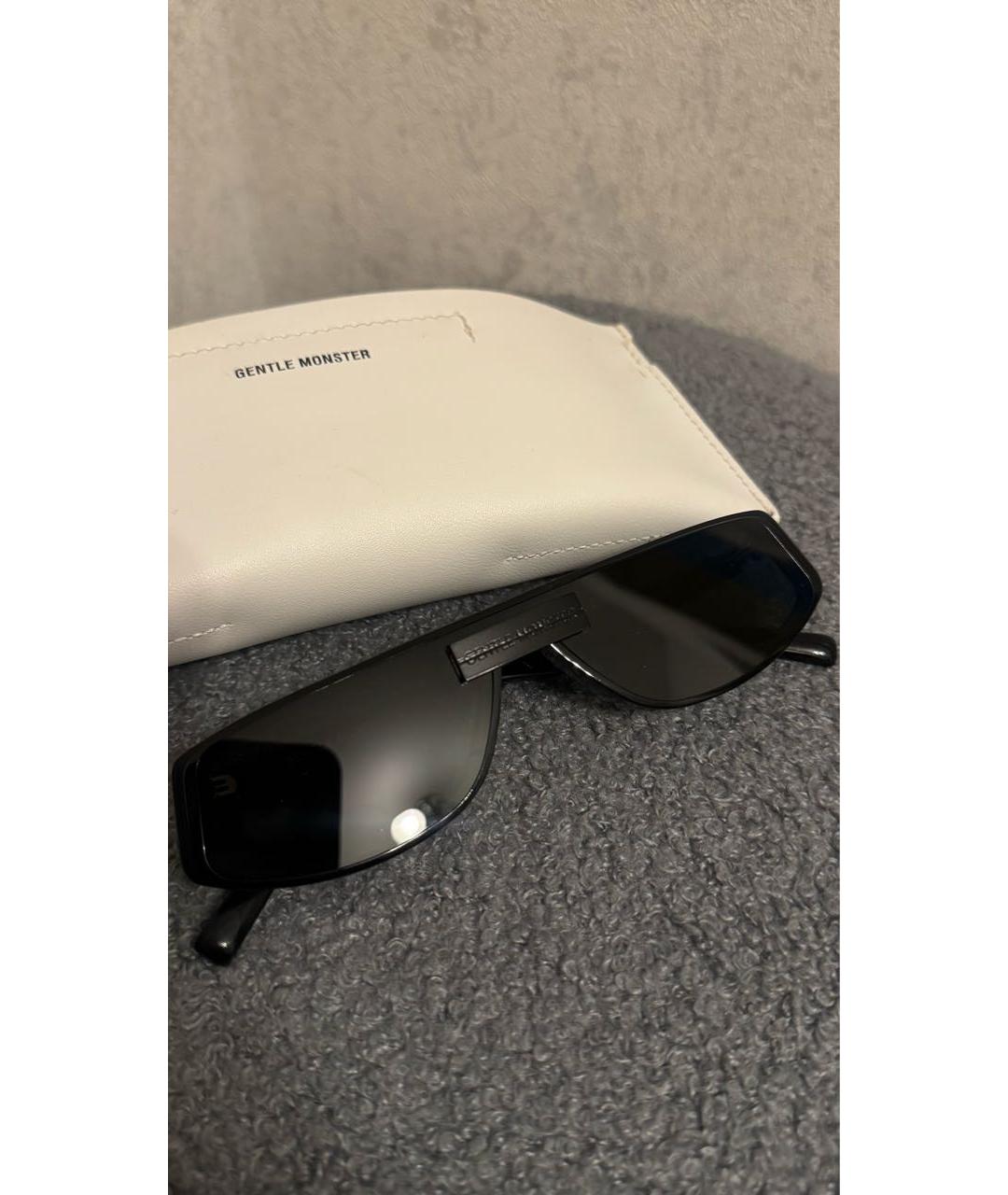 GENTLE MONSTER Черные пластиковые солнцезащитные очки, фото 5