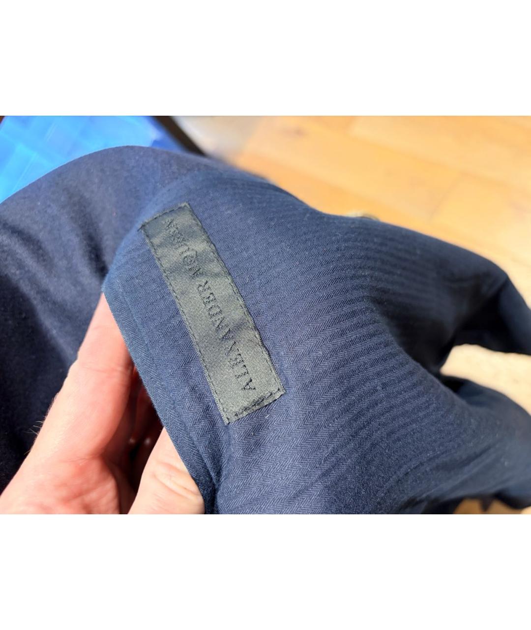 ALEXANDER MCQUEEN Темно-синее пальто, фото 2