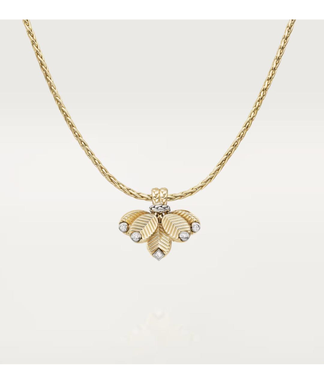 CARTIER Золотое колье из желтого золота, фото 2