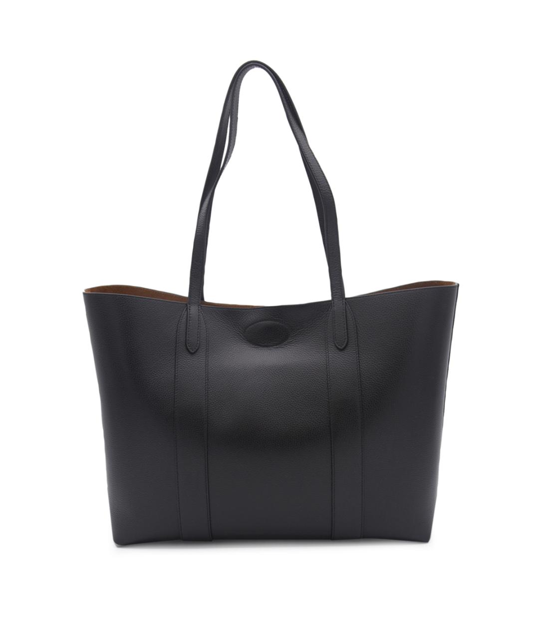 MULBERRY Черная кожаная сумка тоут, фото 3
