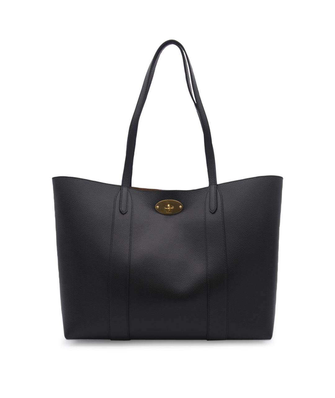 MULBERRY Черная кожаная сумка тоут, фото 1