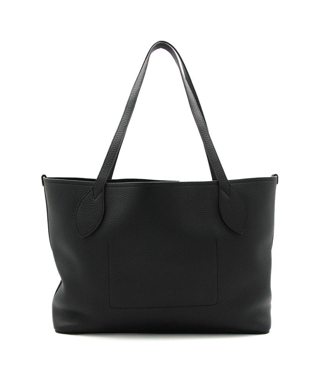 MULBERRY Черная кожаная сумка тоут, фото 3